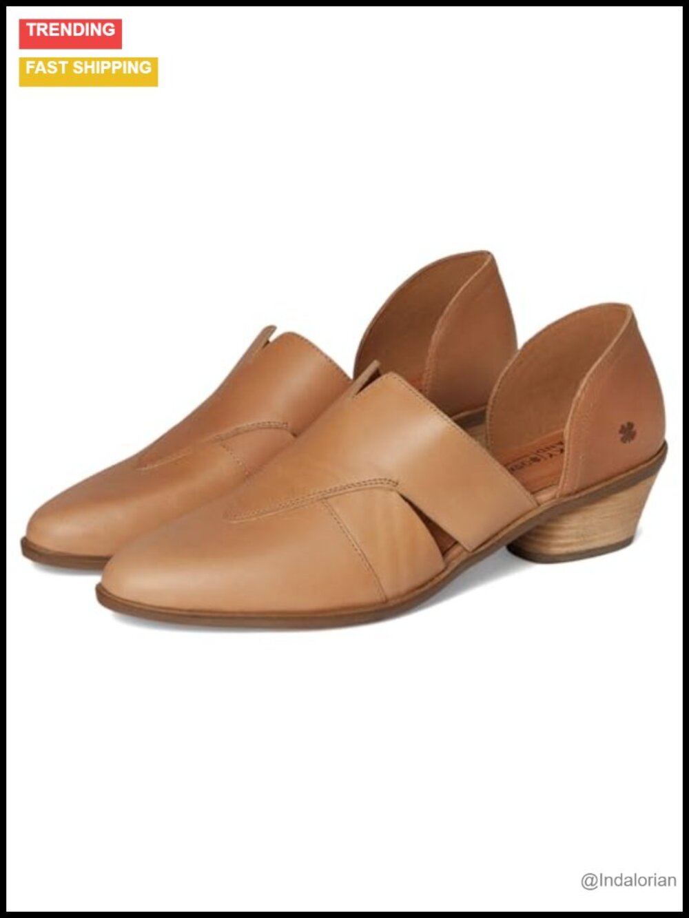 Hybrid Loafer Boot Leather Upper Block Heel Pull-On Casual Shoe
